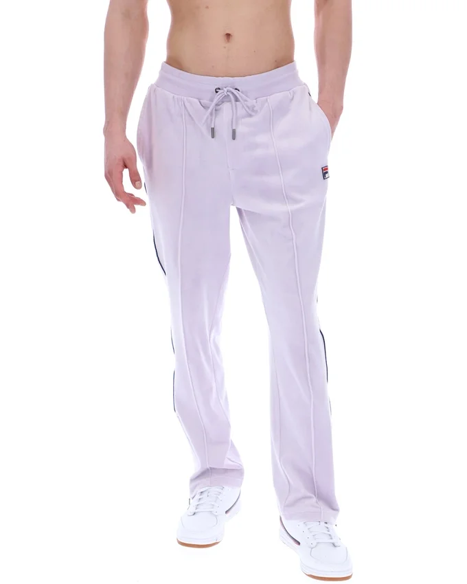 Misty Lilac Fio Velours-Jogginghose mit geradem Bein