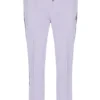 Misty Lilac Fio Velours-Jogginghose mit geradem Bein