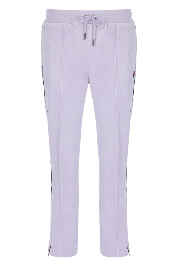 Misty Lilac Fio Velours-Jogginghose mit geradem Bein