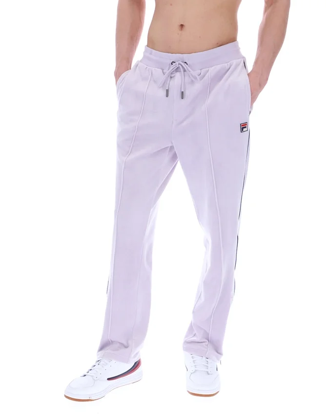Misty Lilac Fio Velours-Jogginghose mit geradem Bein