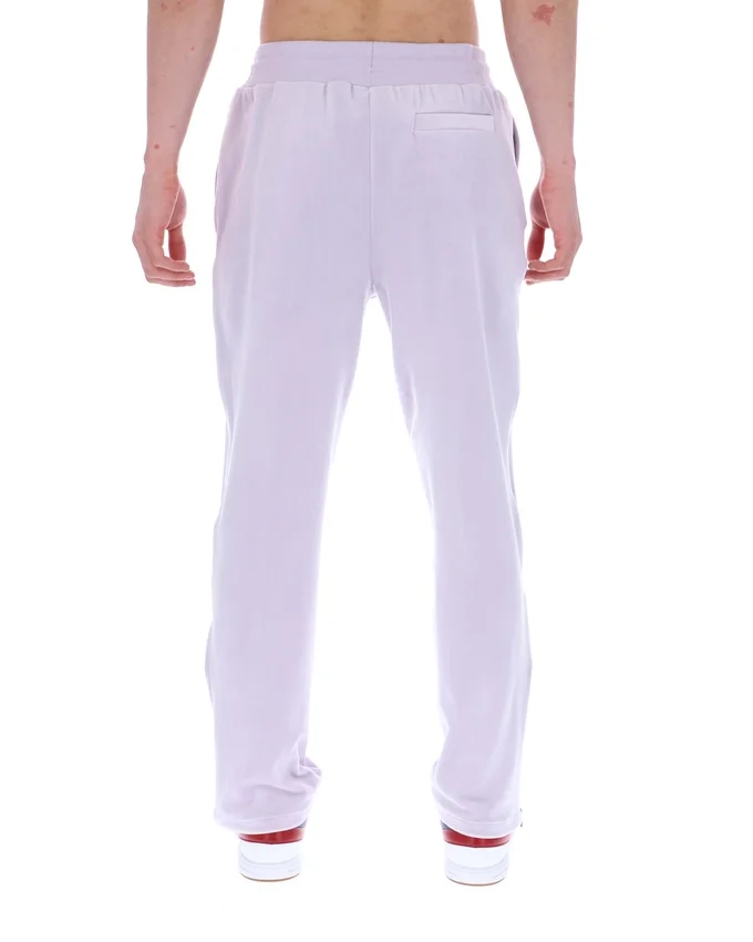 Misty Lilac Fio Velours-Jogginghose mit geradem Bein