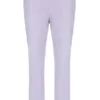 Misty Lilac Fio Velours-Jogginghose mit geradem Bein