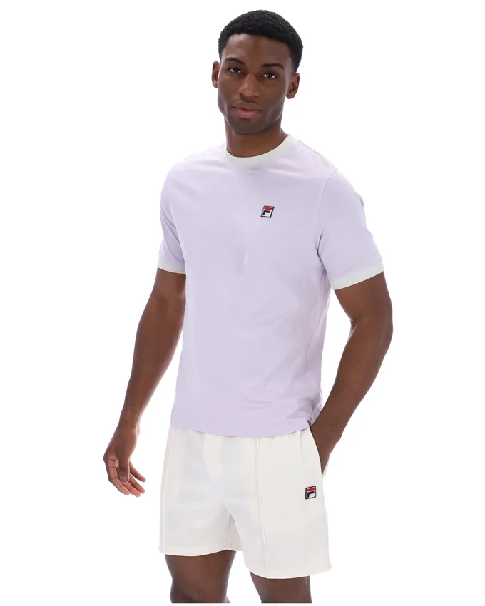 Misty Lilac Marconi Essential Ringer-T-Shirt