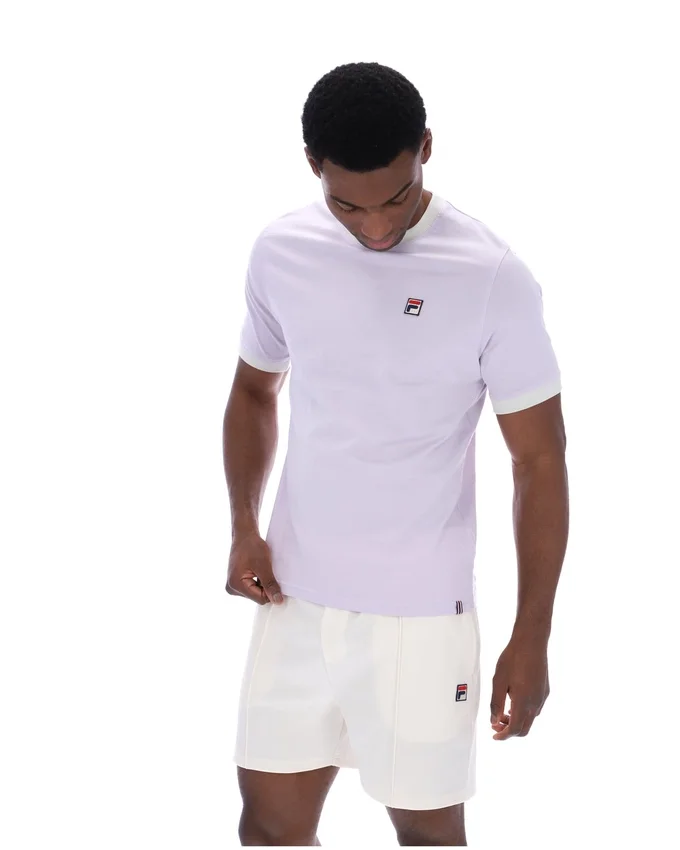 Misty Lilac Marconi Essential Ringer-T-Shirt