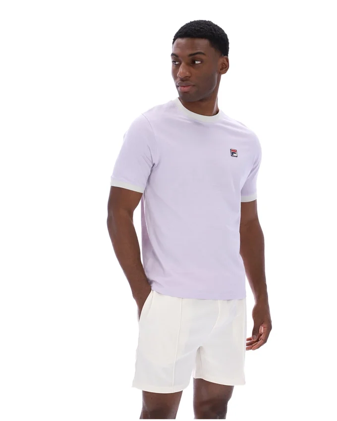 Misty Lilac Marconi Essential Ringer-T-Shirt