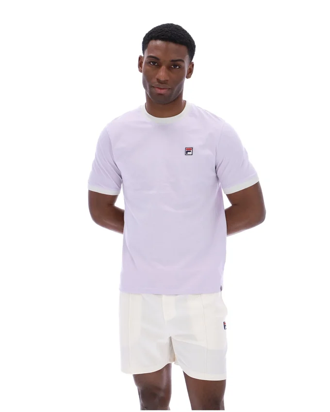 Misty Lilac Marconi Essential Ringer-T-Shirt