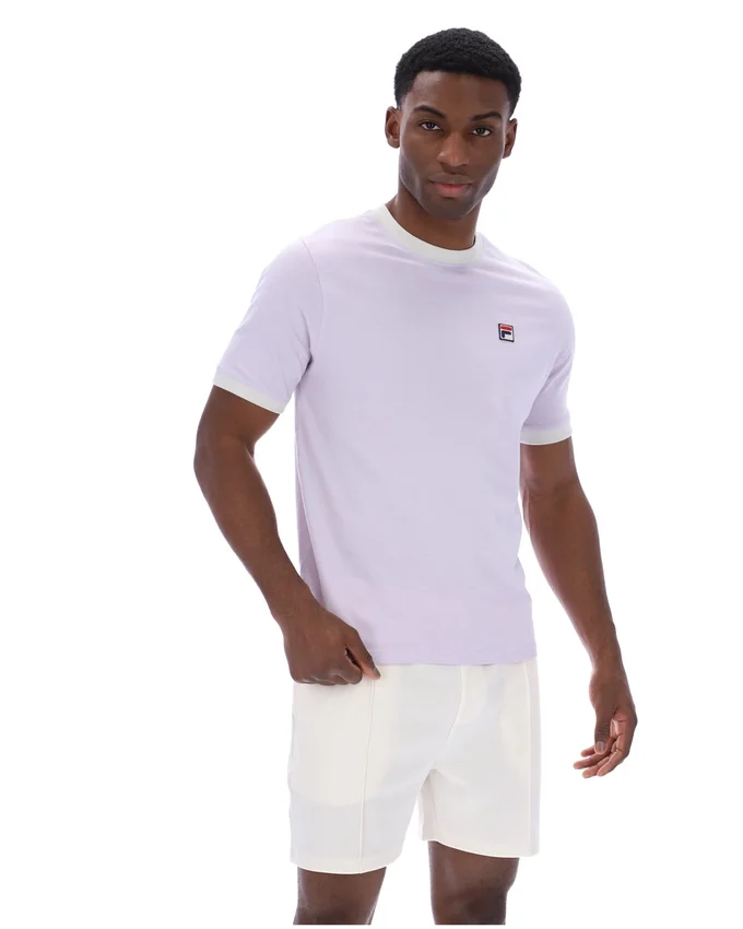 Misty Lilac Marconi Essential Ringer-T-Shirt