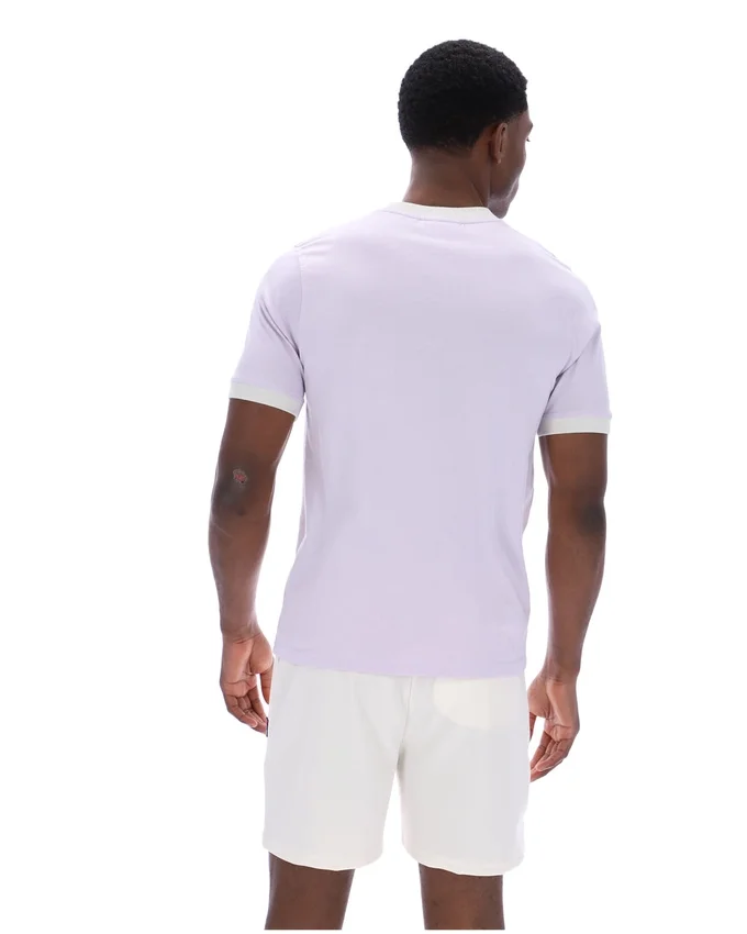 Misty Lilac Marconi Essential Ringer-T-Shirt