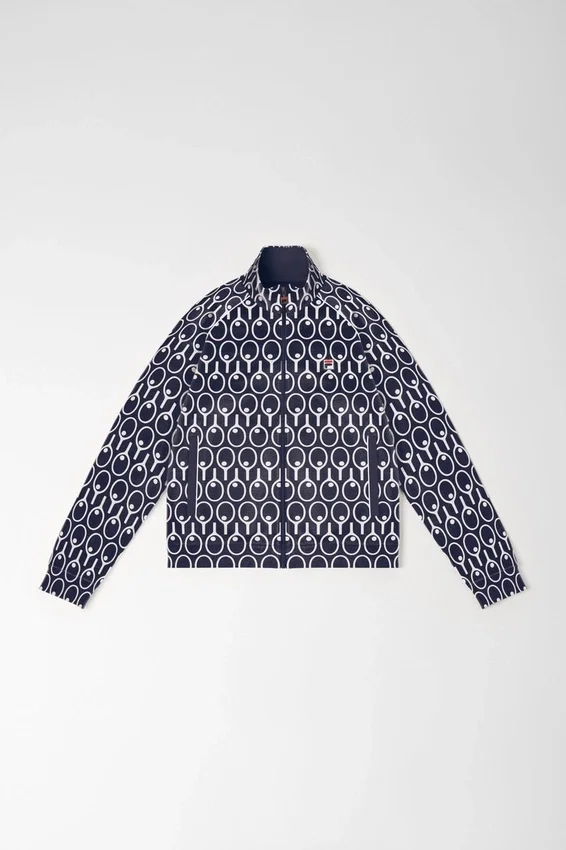 Mitternachtsblaue Trainingsjacke mit Raglanärmeln
