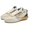 Mixa Retro-Freizeit-Skateboard-Schuhe Creme-Gelb