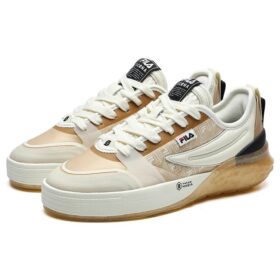 Mixa Retro-Freizeit-Skateboard-Schuhe Creme-Gelb