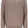 Mocha Meringue Ferguson Trainingsjacke mit offenem Strick und Pointelle-Einsätzen