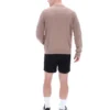 Mocha Meringue Ferguson Trainingsjacke mit offenem Strick und Pointelle-Einsätzen