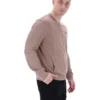 Mocha Meringue Ferguson Trainingsjacke mit offenem Strick und Pointelle-Einsätzen