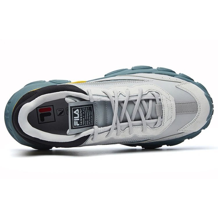 Mode-Sneaker Grau/Gelb