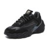 Mode-Sneaker Low-Top Grau/Schwarz