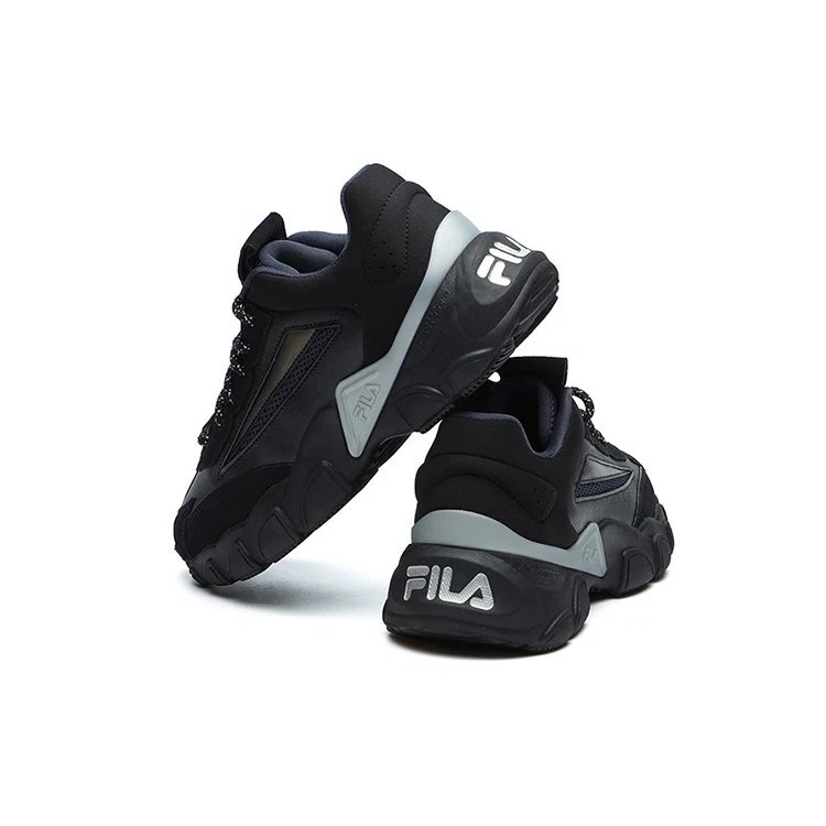 Mode-Sneaker, Low-Top-Laufschuhe „Schwarz Grau“