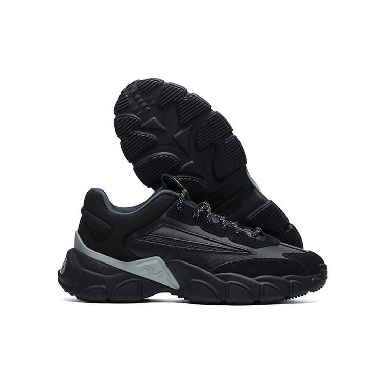 Mode-Sneaker, Low-Top-Laufschuhe „Schwarz Grau“