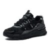 Mode-Sneaker, niedrige Laufschuhe, Schwarz/Grau