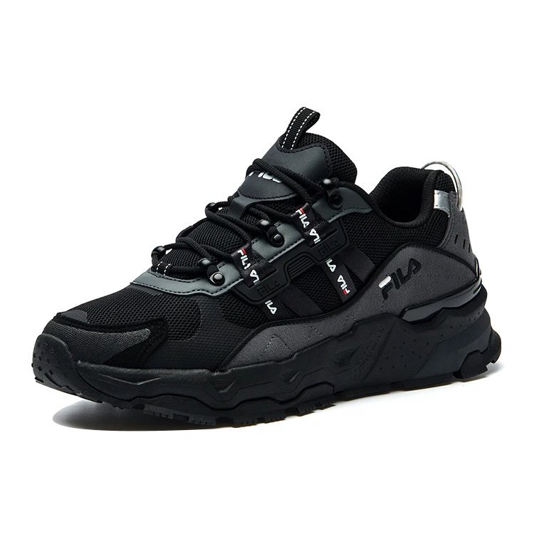 Mode-Sneaker, niedrige Laufschuhe, Schwarz/Grau