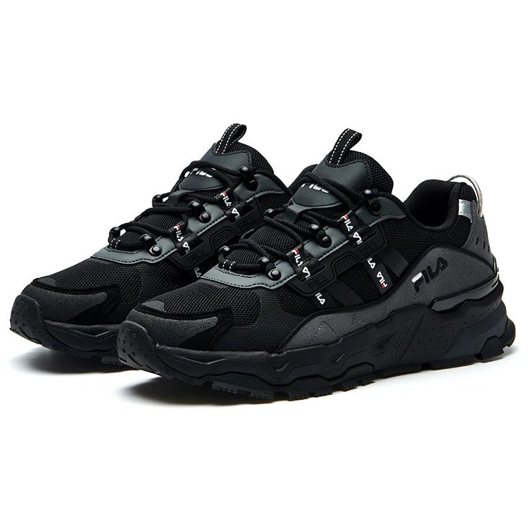 Mode-Sneaker, niedrige Laufschuhe, Schwarz/Grau