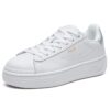Modische Flatform-Sneaker Weiß