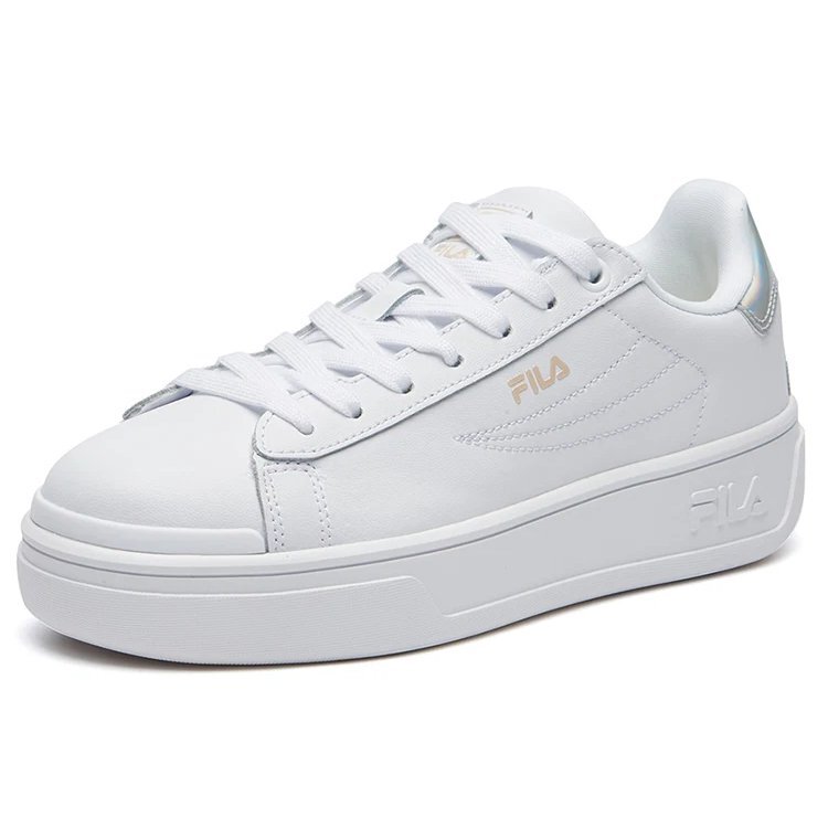 Modische Flatform-Sneaker Weiß