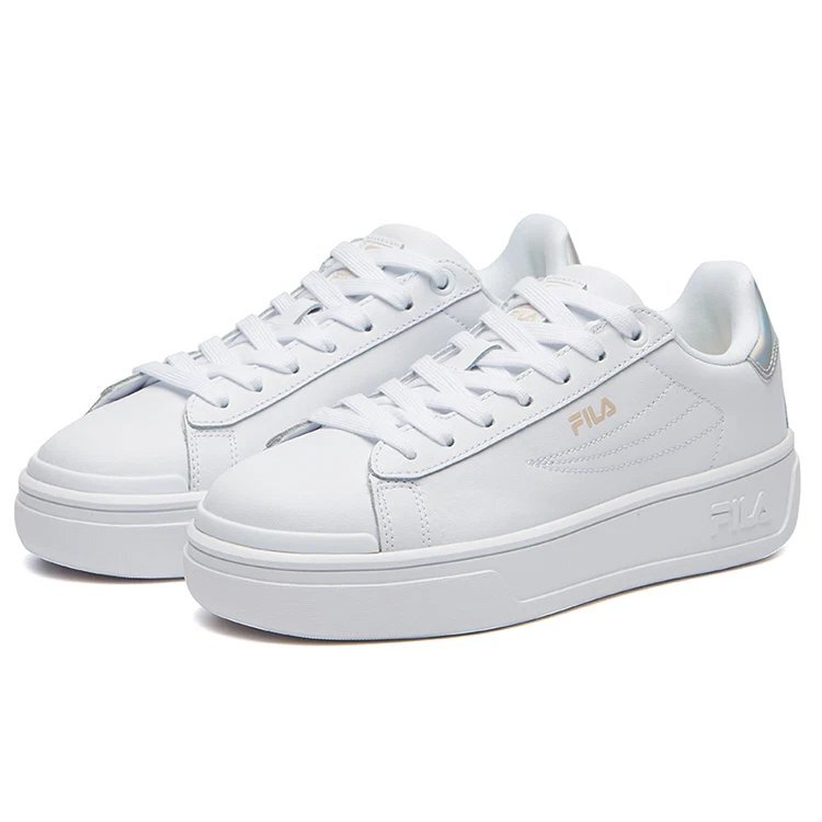 Modische Flatform-Sneaker Weiß