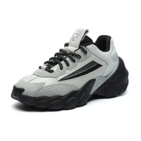 Modische Sneaker, Low-Cut, Grau