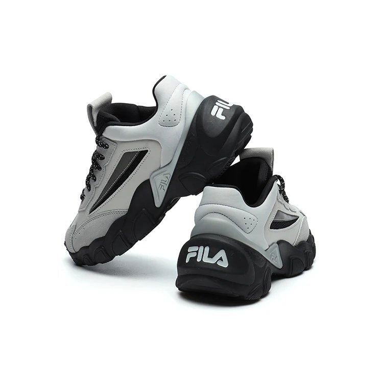 Modische Sneaker, Low-Cut, Grau