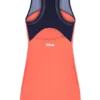 Neonorangefarbenes Jersey-Kleid für Damen mit integrierten Shorts