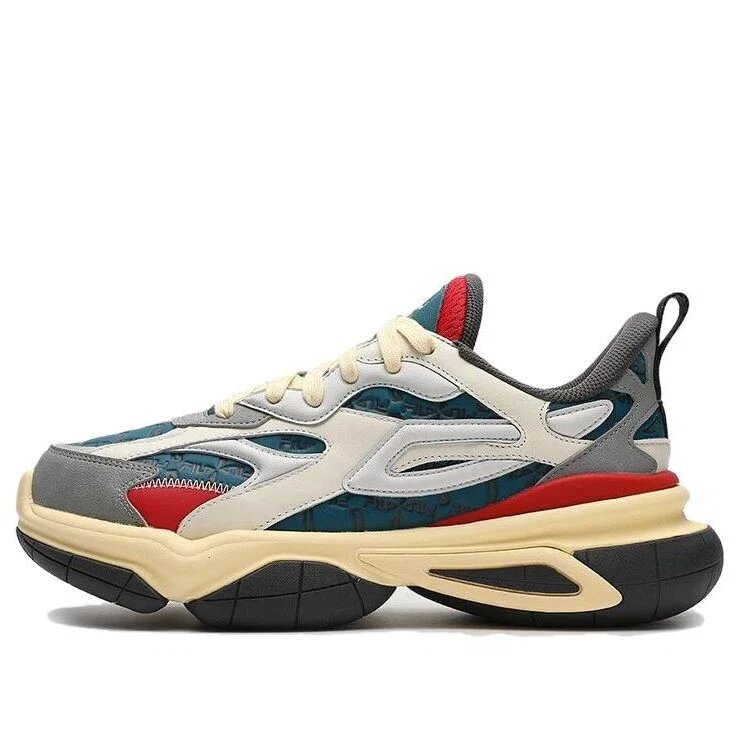 NUCLEO ICONA Chunky Sneakers „Weiß Grau Blaugrün“
