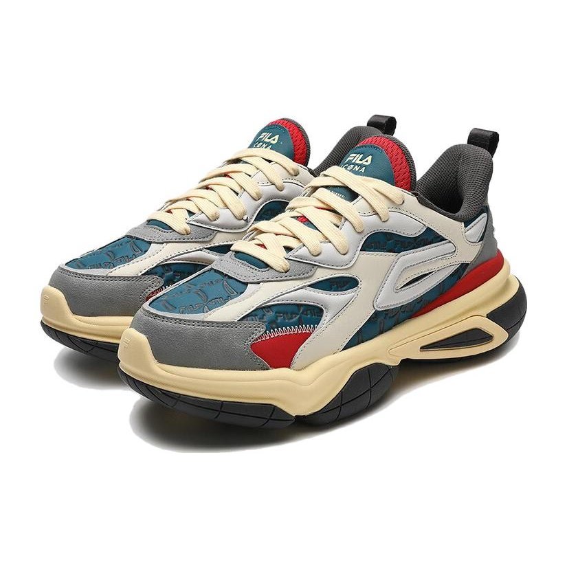 NUCLEO ICONA Chunky Sneakers „Weiß Grau Blaugrün“