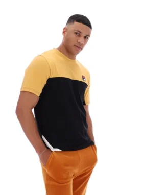 Oak Buff Tiebreaker Colour-Block-T-Shirt