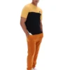 Oak Buff Tiebreaker Colour-Block-T-Shirt