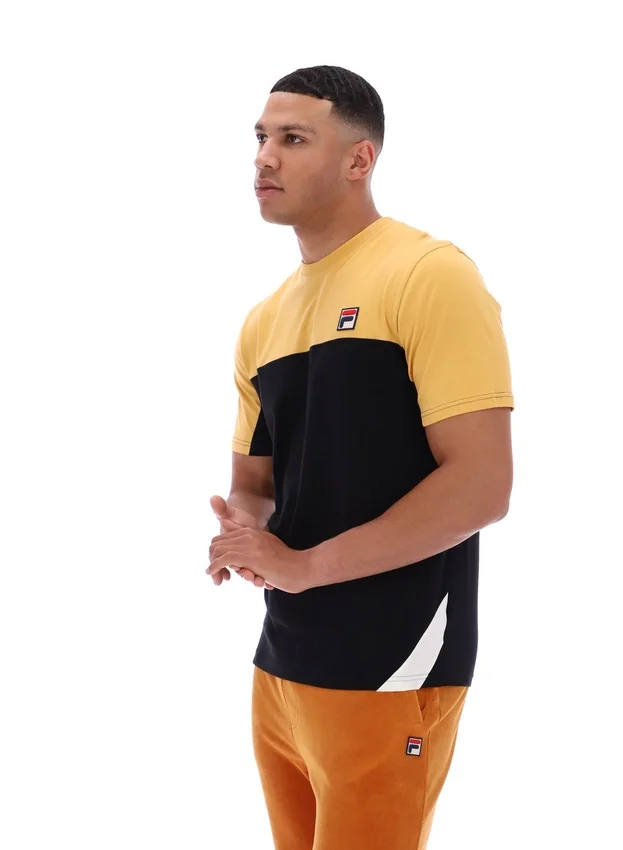 Oak Buff Tiebreaker Colour-Block-T-Shirt