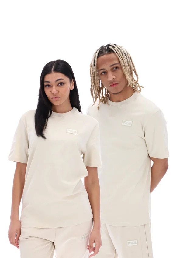 Oatmeal Benjiman Unisex-T-Shirt mit kurzen Shorts