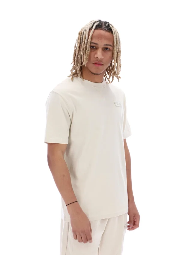 Oatmeal Benjiman Unisex-T-Shirt mit kurzen Shorts