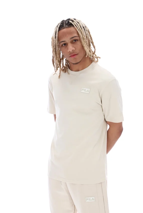 Oatmeal Benjiman Unisex-T-Shirt mit kurzen Shorts