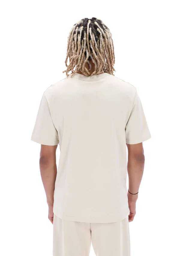 Oatmeal Benjiman Unisex-T-Shirt mit kurzen Shorts