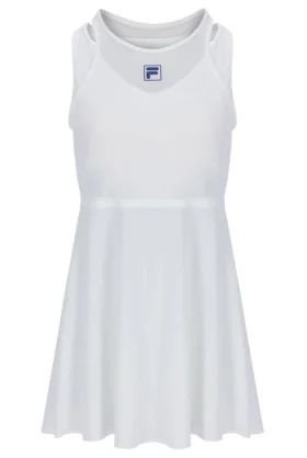 Off-White-Mesh-Jersey-Kleid für Damen mit integrierten Shorts