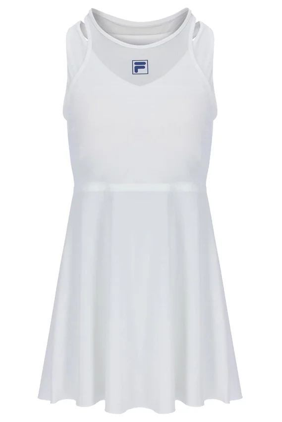 Off-White-Mesh-Jersey-Kleid für Damen mit integrierten Shorts