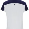 Off-White-Tennis-T-Shirt für Herren mit Henry-Kragen