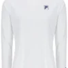 Off-White-Tennis-T-Shirt mit langen Ärmeln für Damen