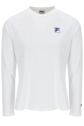 Off-White-Tennis-T-Shirt mit langen Ärmeln für Damen