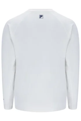 Off-White-Tennis-T-Shirt mit langen Ärmeln für Herren