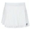 Off-White-Tennisrock für Damen mit Falten und Wickeloptik