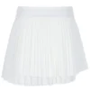 Off-White-Tennisrock für Damen mit Falten und Wickeloptik