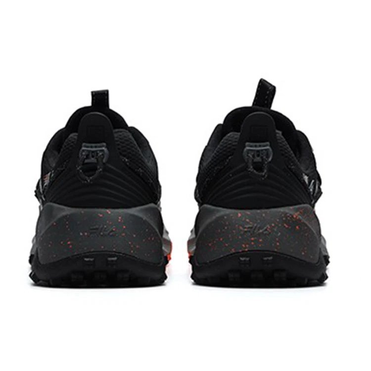 Outdoor-Laufschuhe „Schwarz Grau Orange“
