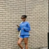Palastblaue Fila x TALA SKINLUXE Radhose
